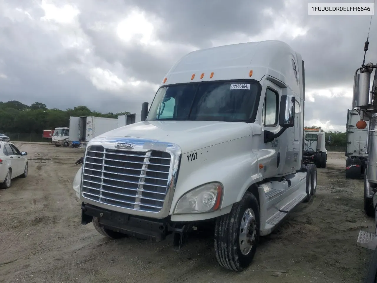 2014 Freightliner Cascadia 125 VIN: 1FUJGLDR0ELFH6646 Lot: 72686404