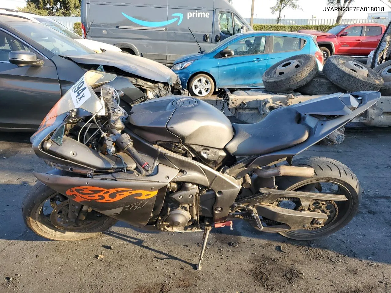 2014 Yamaha Yzfr1 VIN: JYARN23E7EA018018 Lot: 73749094