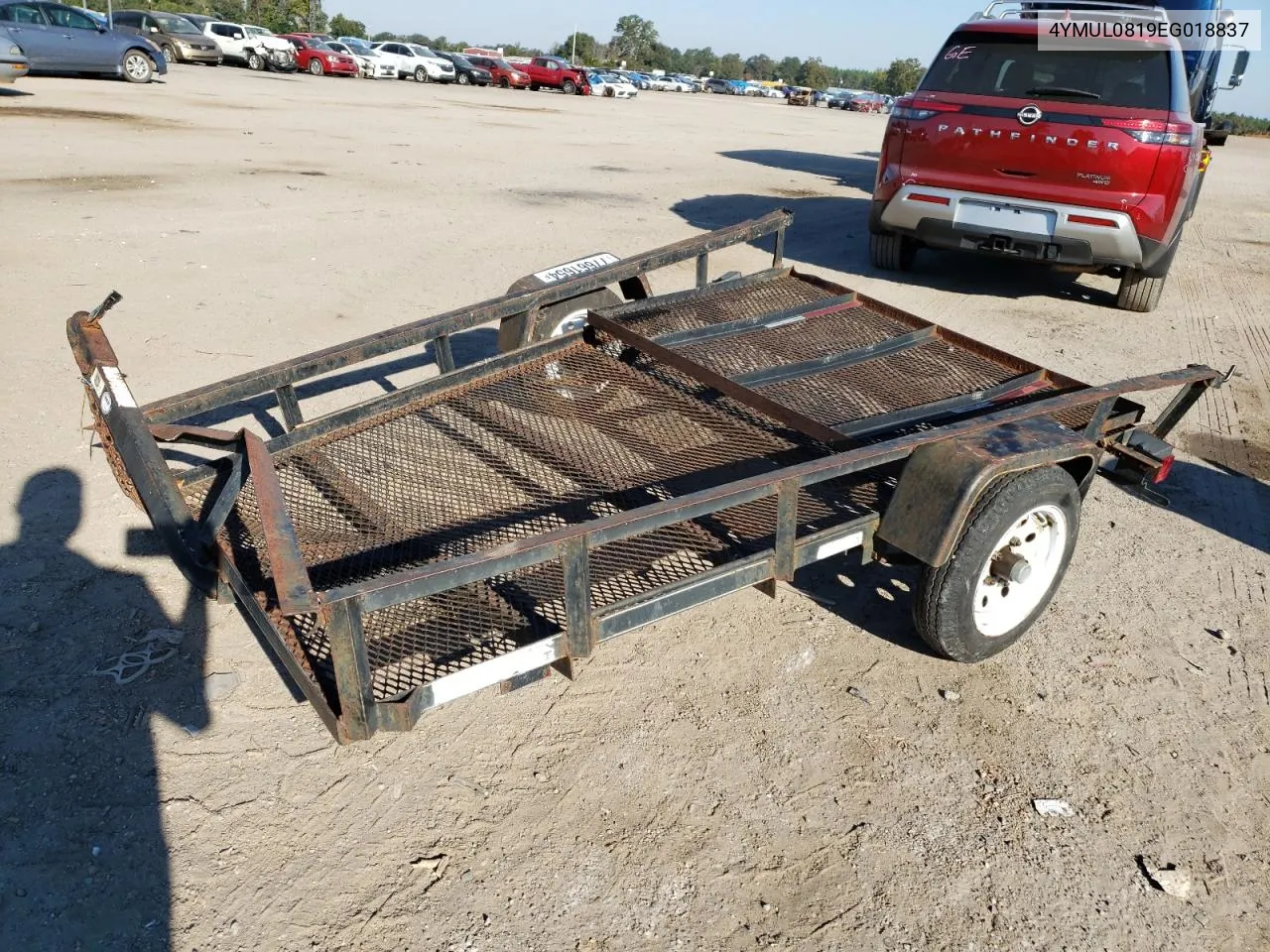 2014 Utility Trailer VIN: 4YMUL0819EG018837 Lot: 77661654