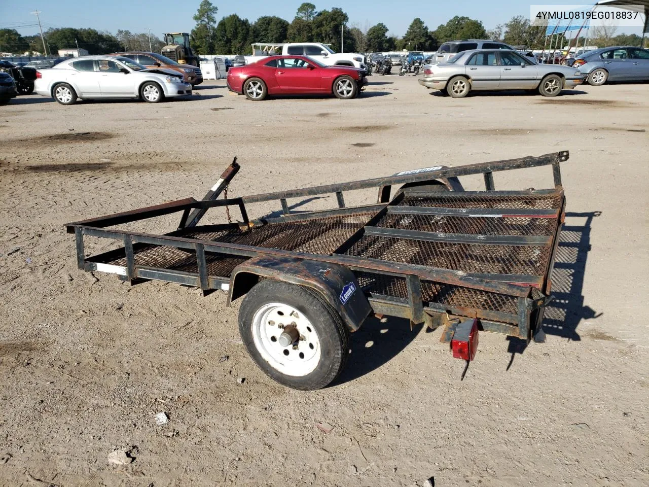 2014 Utility Trailer VIN: 4YMUL0819EG018837 Lot: 77661654