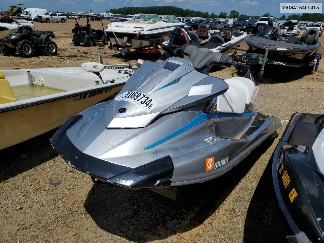 2015 Yamaha Vx110 VIN: YAMA1640L415 Lot: 65069734