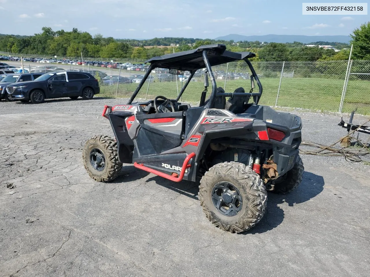 2015 Polaris Rzr S 900 Eps VIN: 3NSVBE872FF432158 Lot: 68076414