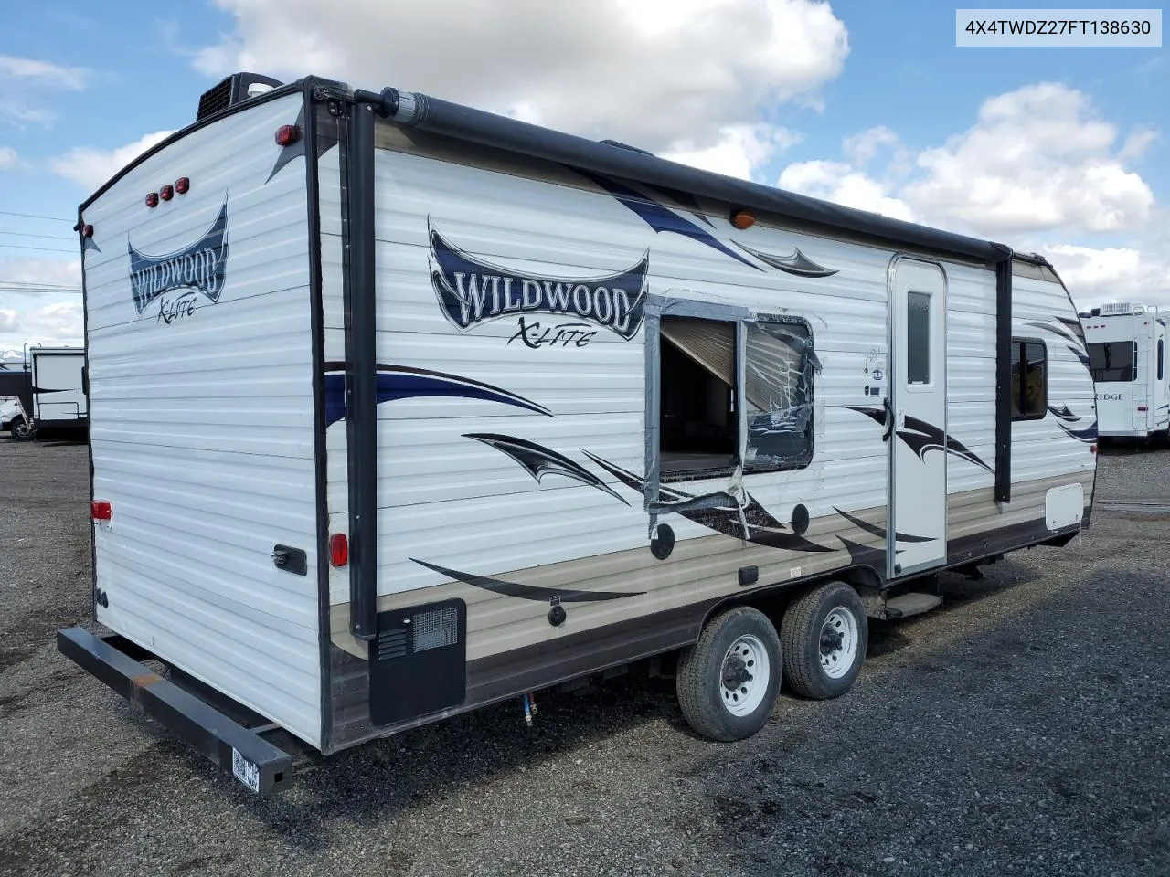 2015 Fort Wildwood VIN: 4X4TWDZ27FT138630 Lot: 71389594