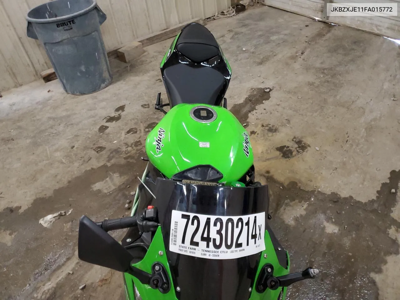 2015 Kawasaki Zx636 E VIN: JKBZXJE11FA015772 Lot: 72430214