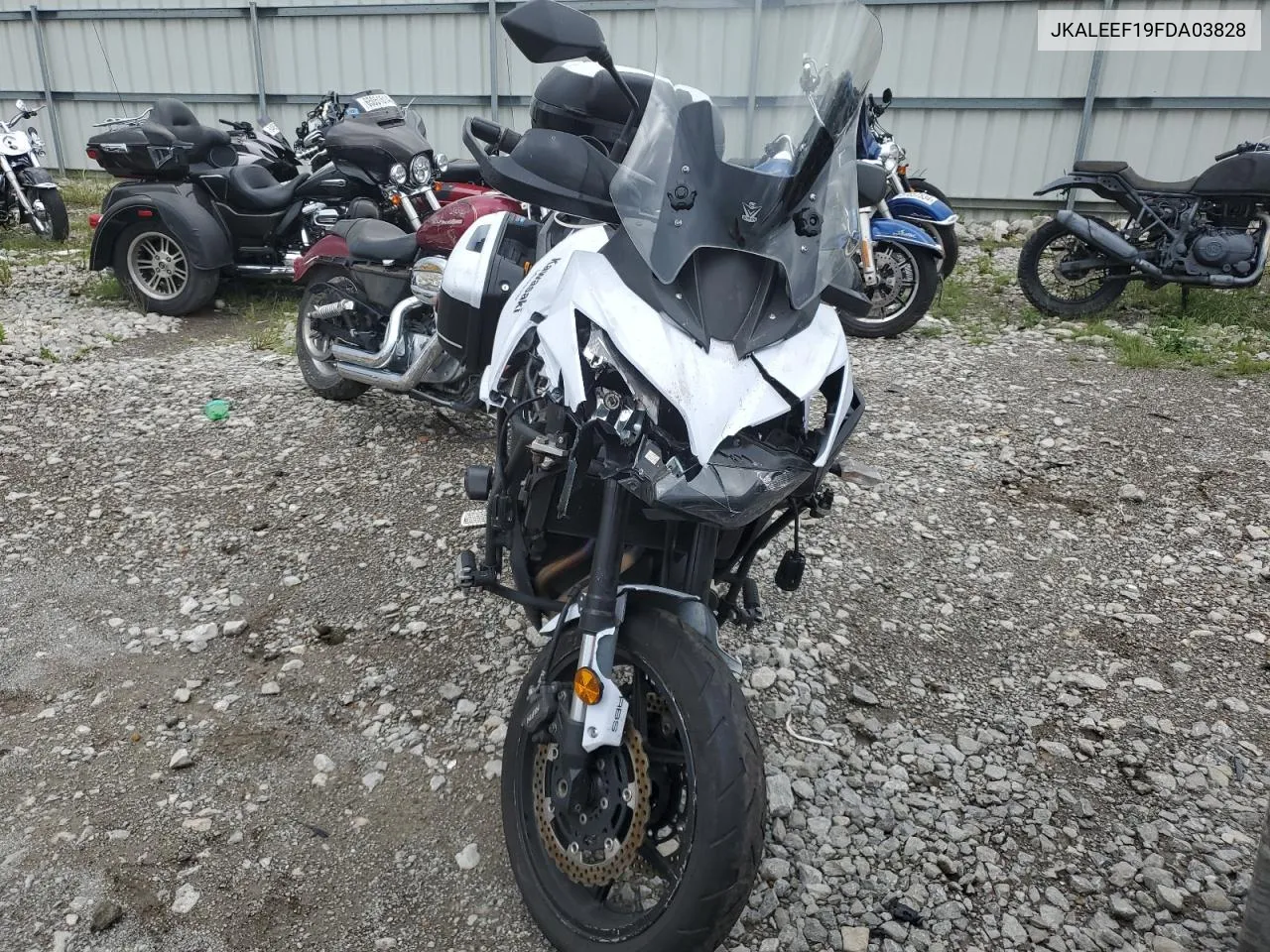 2015 Kawasaki Kle650 F VIN: JKALEEF19FDA03828 Lot: 73496024