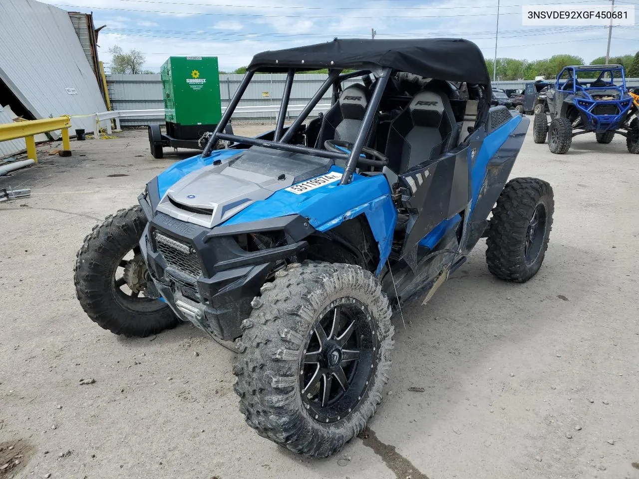 2016 Polaris Rzr Xp Turbo Eps VIN: 3NSVDE92XGF450681 Lot: 53119574