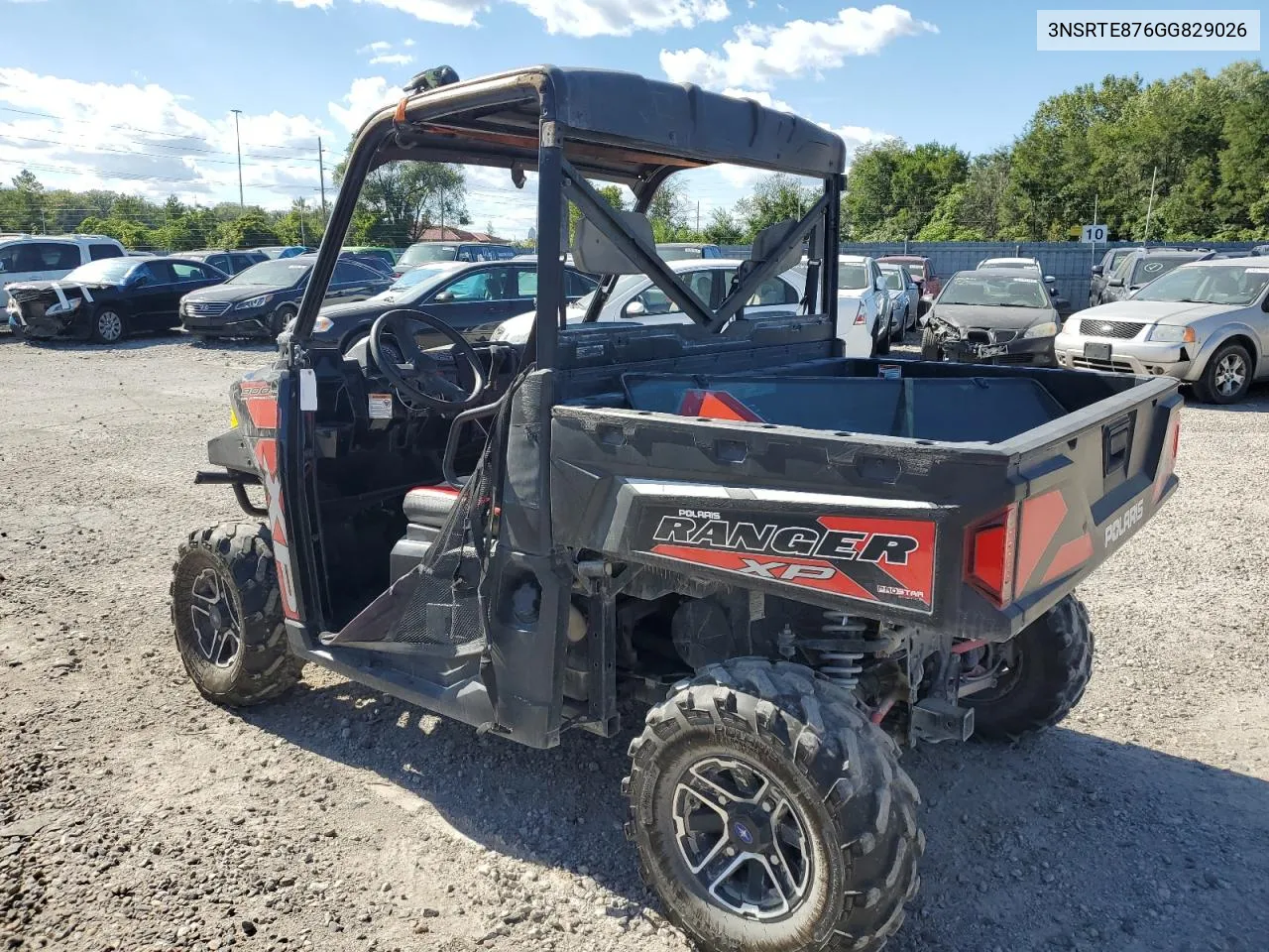 2016 Polaris Ranger Xp 900 Eps VIN: 3NSRTE876GG829026 Lot: 70259414