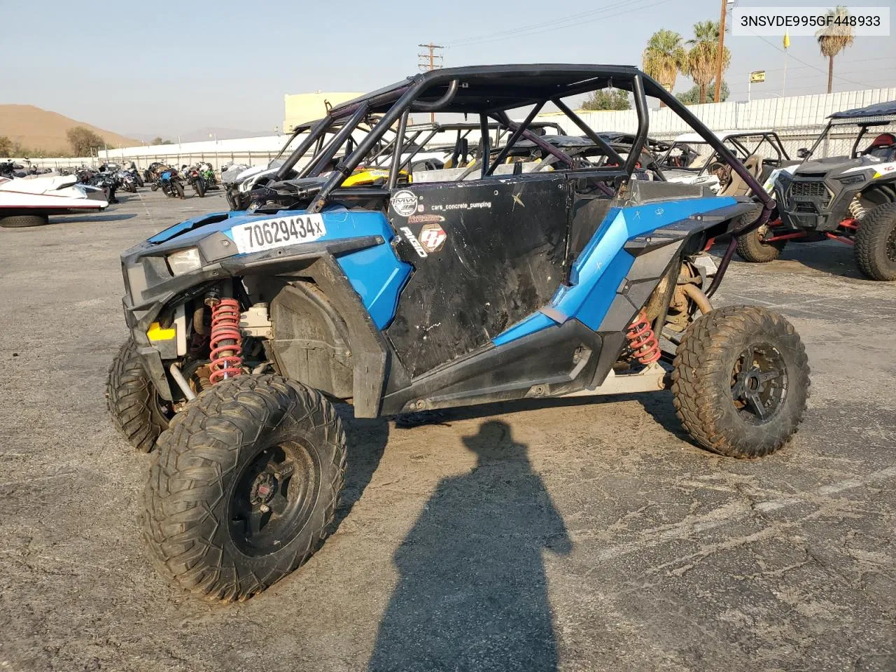 2016 Polaris Rzr Xp 1000 Eps VIN: 3NSVDE995GF448933 Lot: 70629434