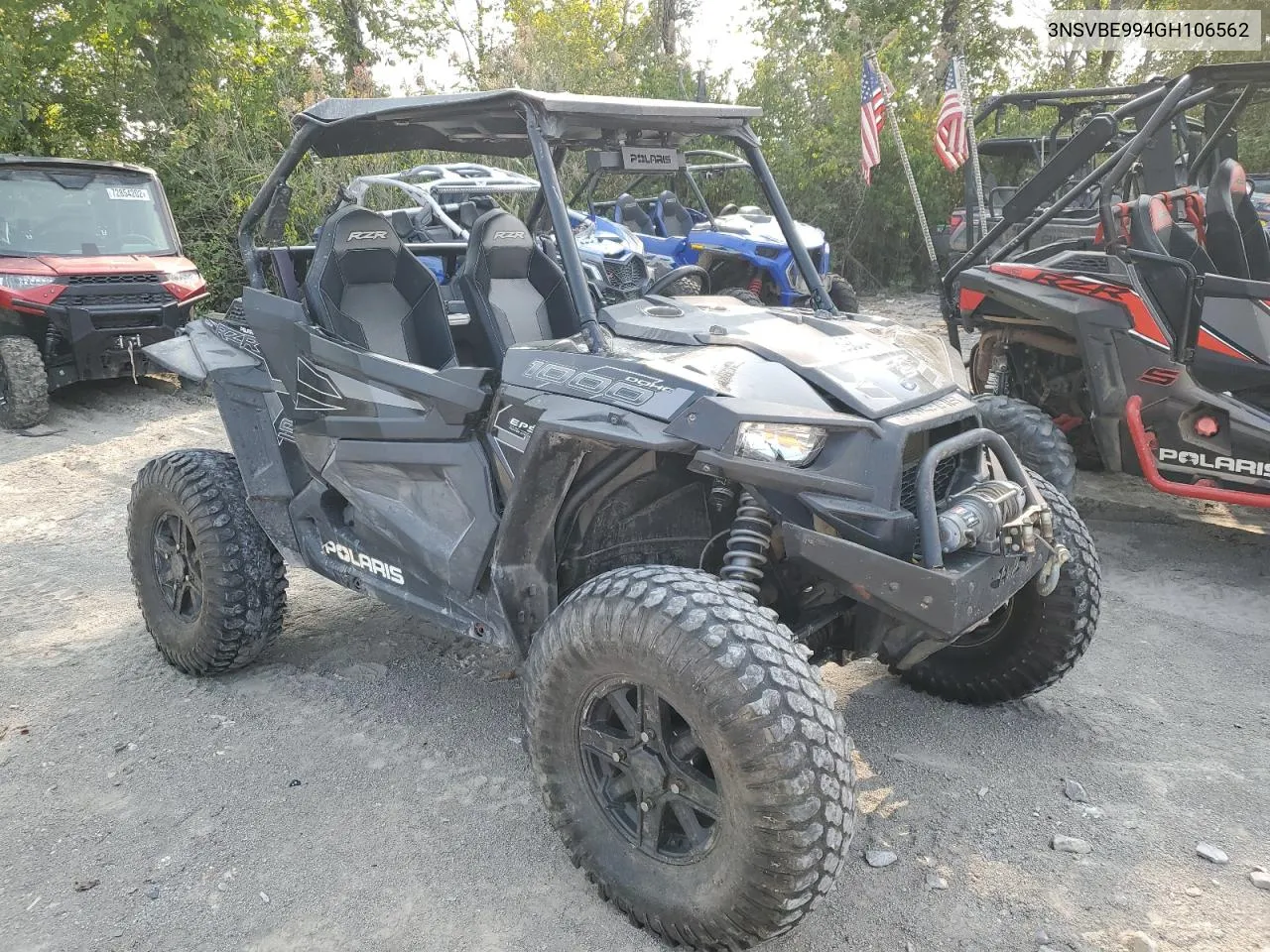 2016 Polaris Rzr S 1000 Eps VIN: 3NSVBE994GH106562 Lot: 71069804