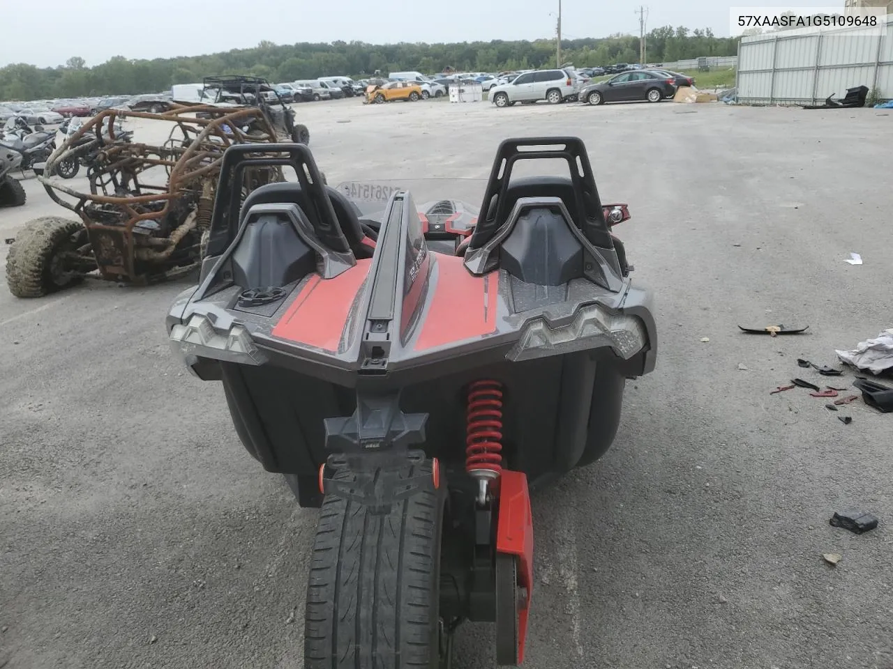 2016 Polaris Slingshot VIN: 57XAASFA1G5109648 Lot: 71261514