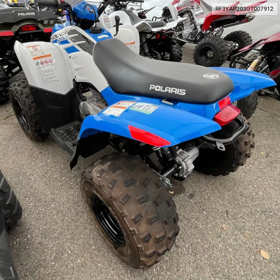 2016 Polaris Phoenix 200 VIN: RF3YAP203GT007912 Lot: 71504664