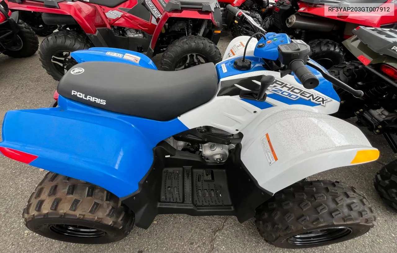 2016 Polaris Phoenix 200 VIN: RF3YAP203GT007912 Lot: 71504664