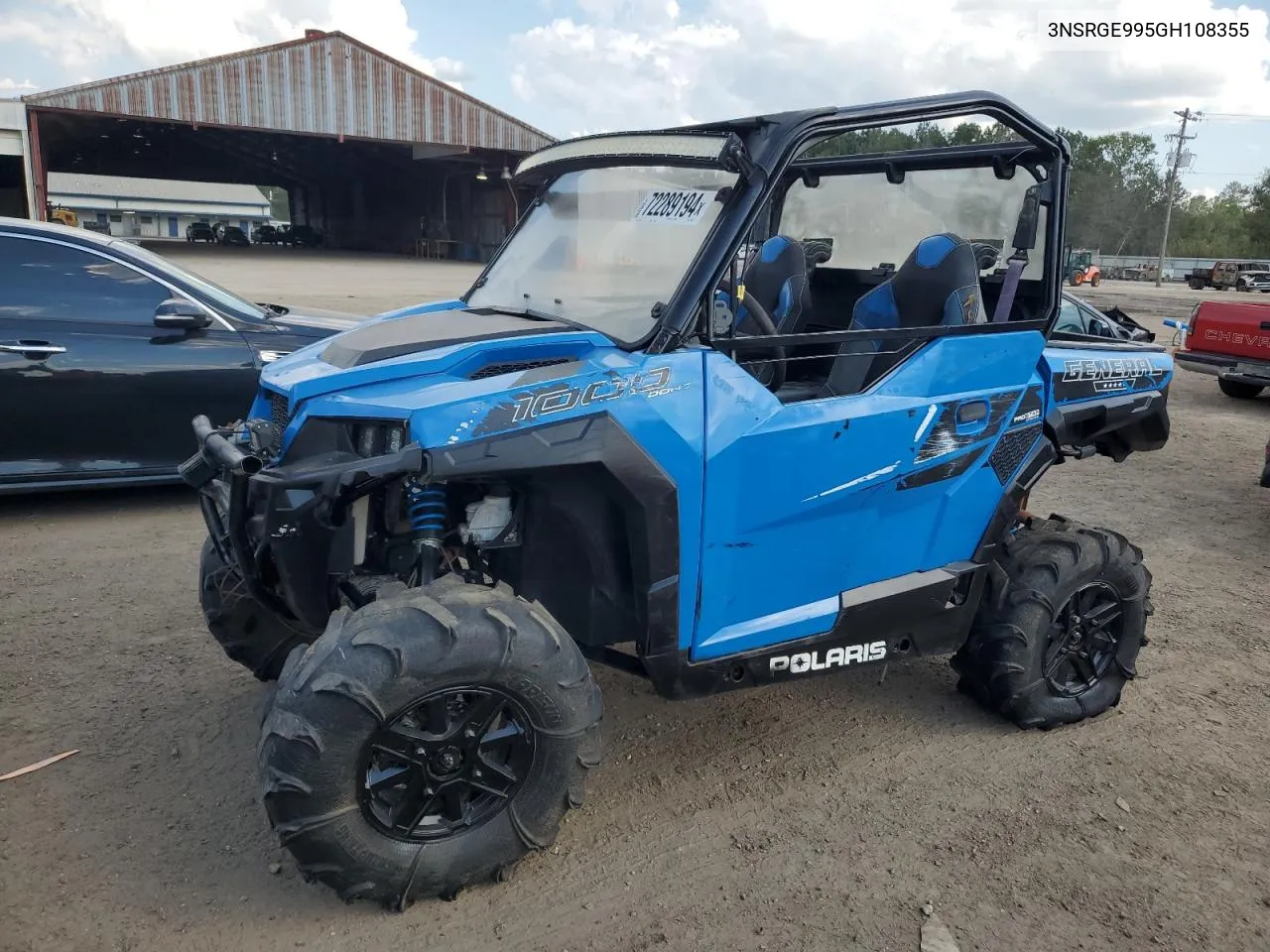 2016 Polaris General 1000 Eps VIN: 3NSRGE995GH108355 Lot: 72289194