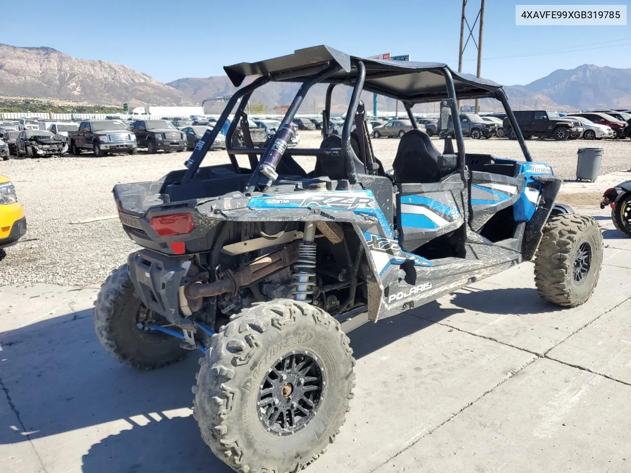 2016 Polaris Rzr Xp 4 1000 Eps VIN: 4XAVFE99XGB319785 Lot: 73247334