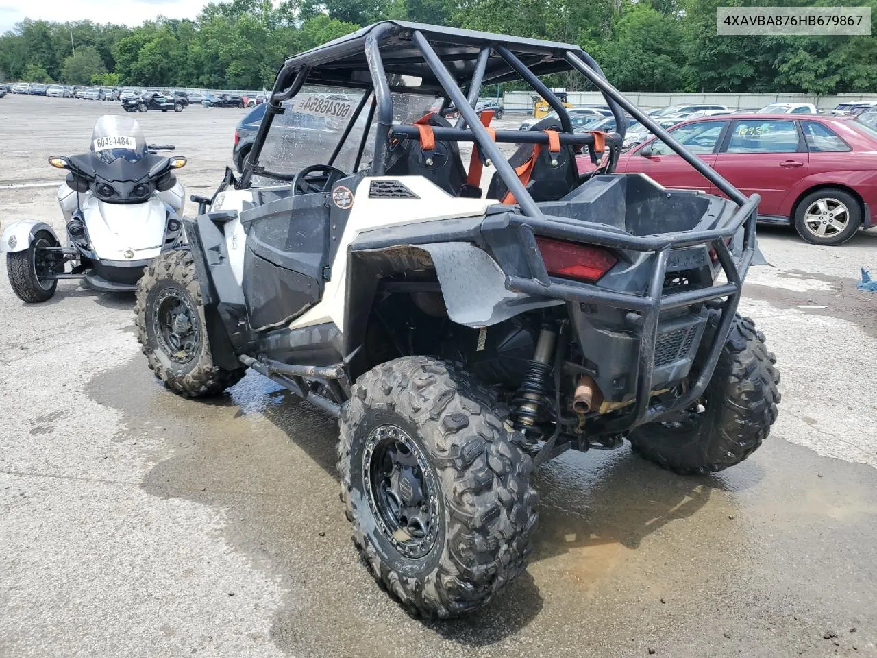 2017 Polaris Rzr S 900 VIN: 4XAVBA876HB679867 Lot: 60246854