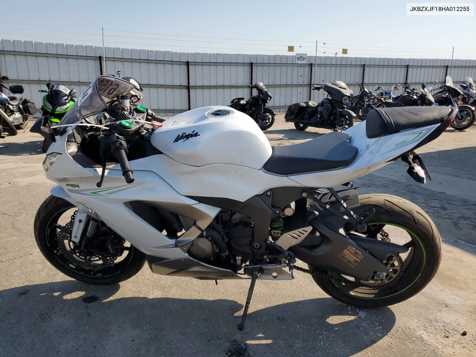 2017 Kawasaki Zx636 F VIN: JKBZXJF18HA012255 Lot: 61508794