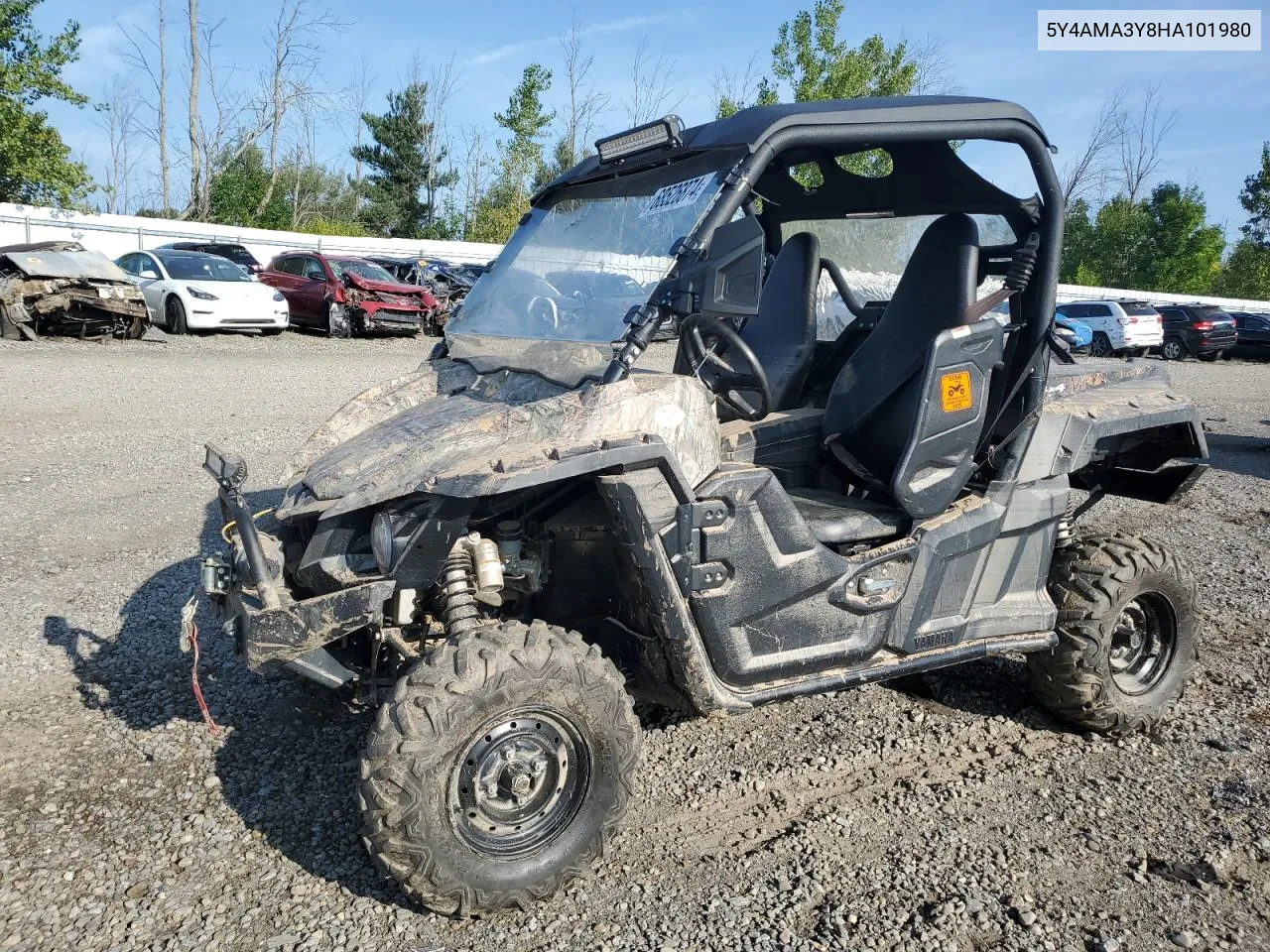 2017 Yamaha Yxe700 E VIN: 5Y4AMA3Y8HA101980 Lot: 68526874