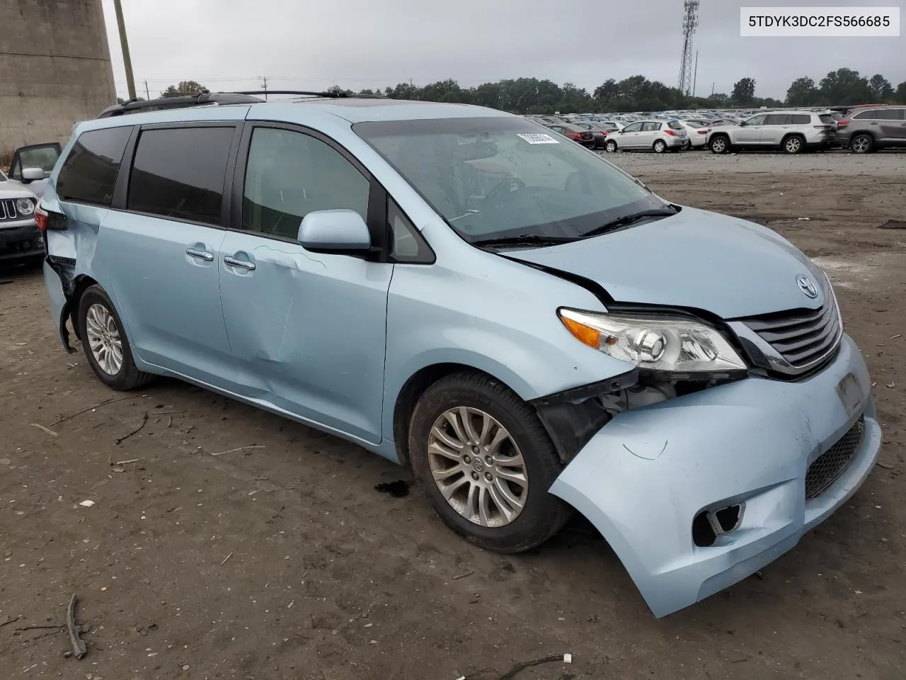 2017 Toyota Sienna Xle VIN: 5TDYK3DC2FS566685 Lot: 70906014