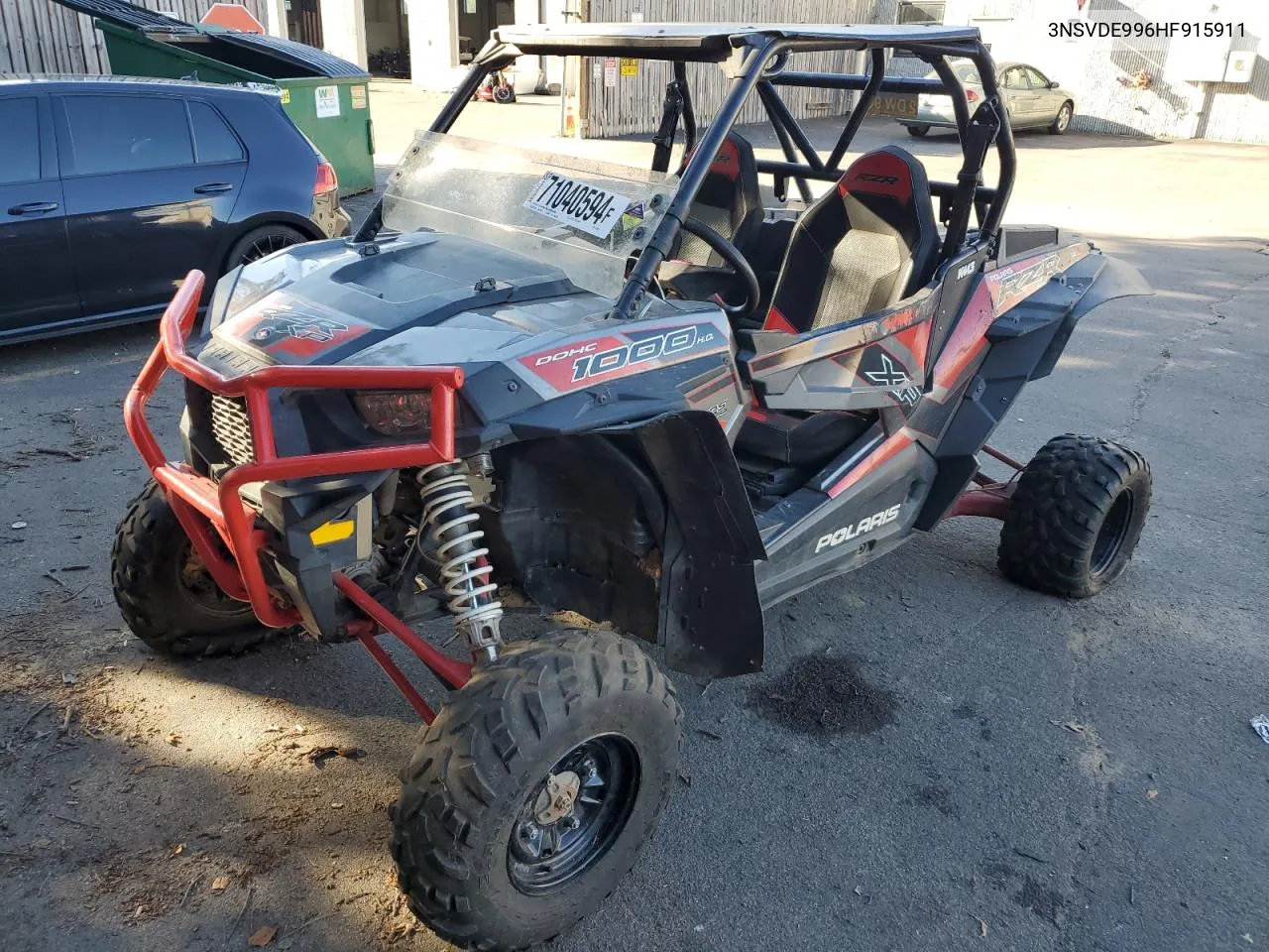 2017 Polaris Rzr Xp 1000 Eps VIN: 3NSVDE996HF915911 Lot: 71040594