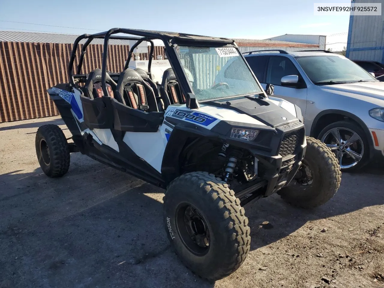 2017 Polaris Rzr Xp 4 1000 Eps VIN: 3NSVFE992HF925572 Lot: 71503444