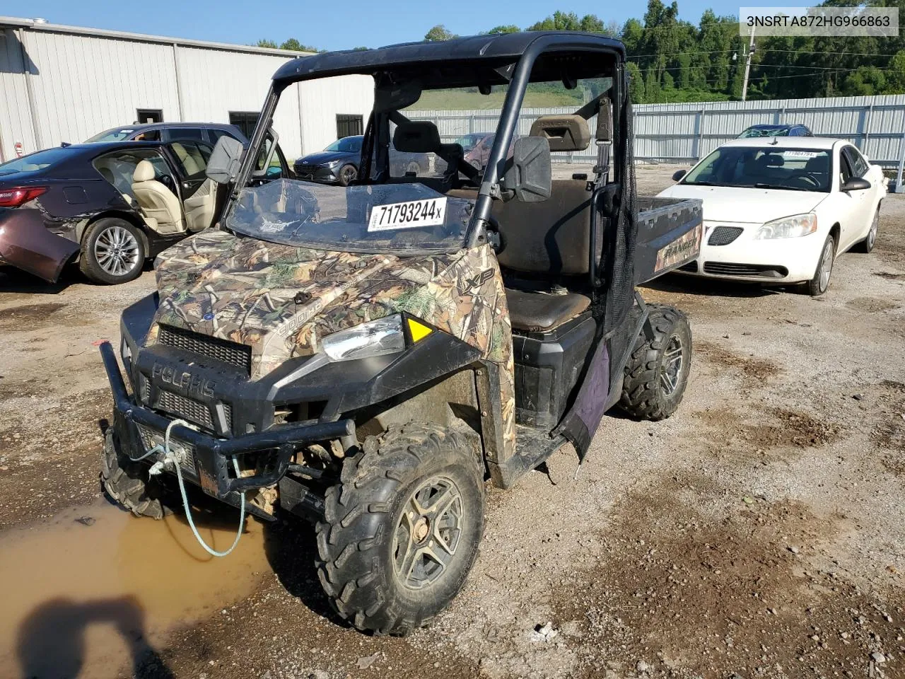 2017 Polaris Ranger Xp 900 VIN: 3NSRTA872HG966863 Lot: 71793244