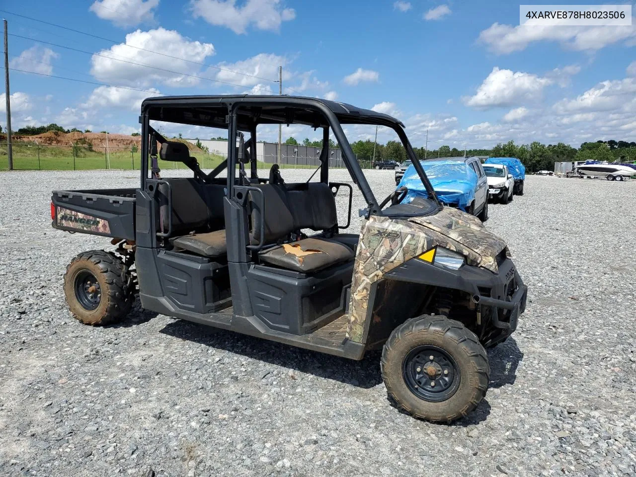 2017 Polaris Ranger Crew Xp 900 Eps VIN: 4XARVE878H8023506 Lot: 73326294