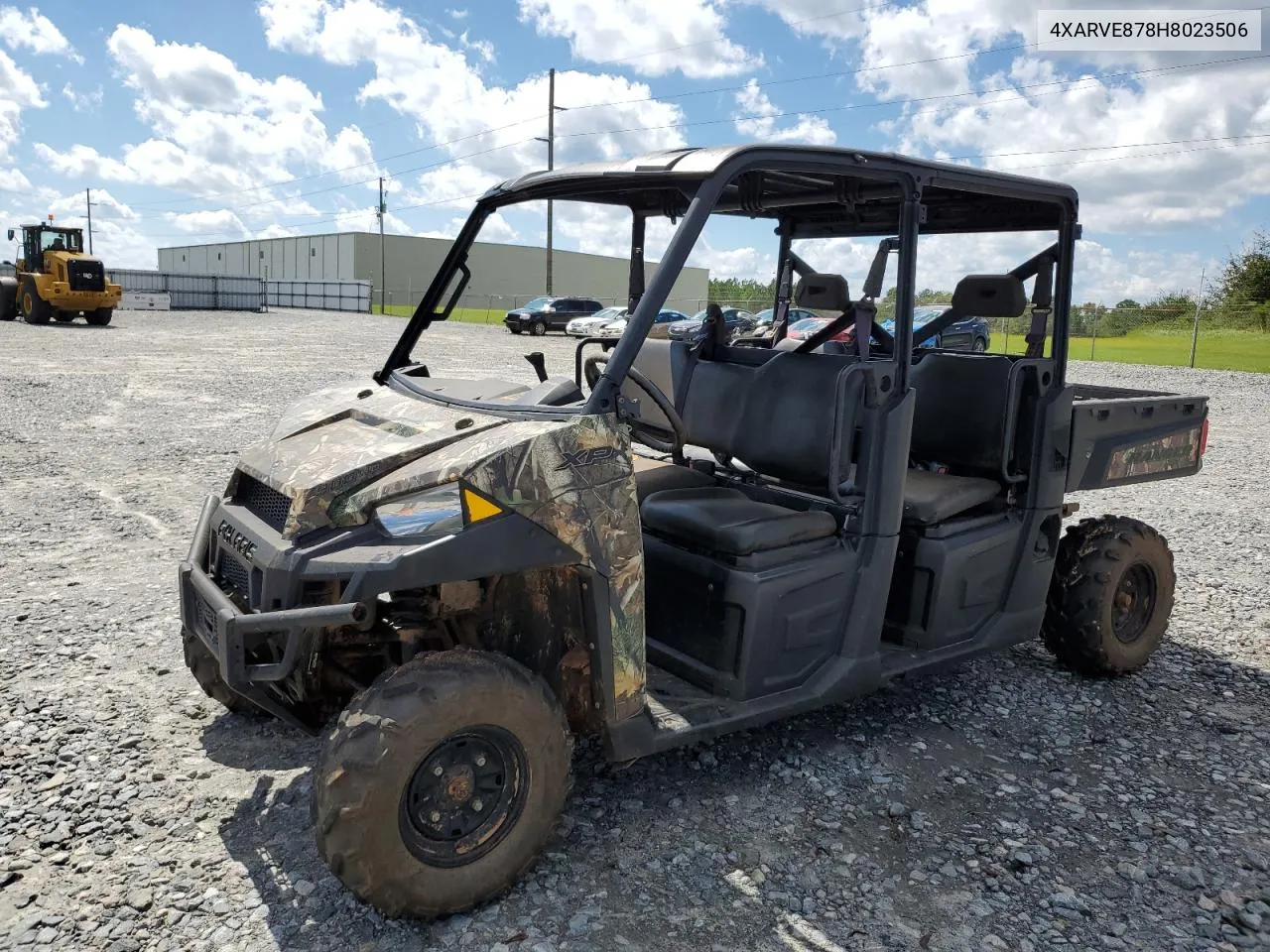 2017 Polaris Ranger Crew Xp 900 Eps VIN: 4XARVE878H8023506 Lot: 73326294