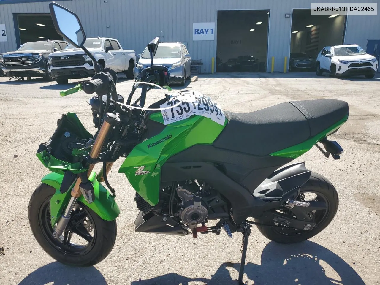 2017 Kawasaki Br125 J VIN: JKABRRJ13HDA02465 Lot: 73512994