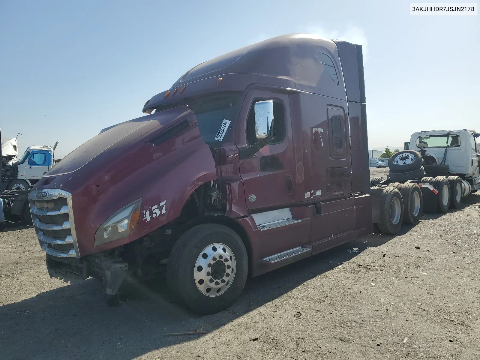 2018 Freightliner Cascadia 126 VIN: 3AKJHHDR7JSJN2178 Lot: 52928724