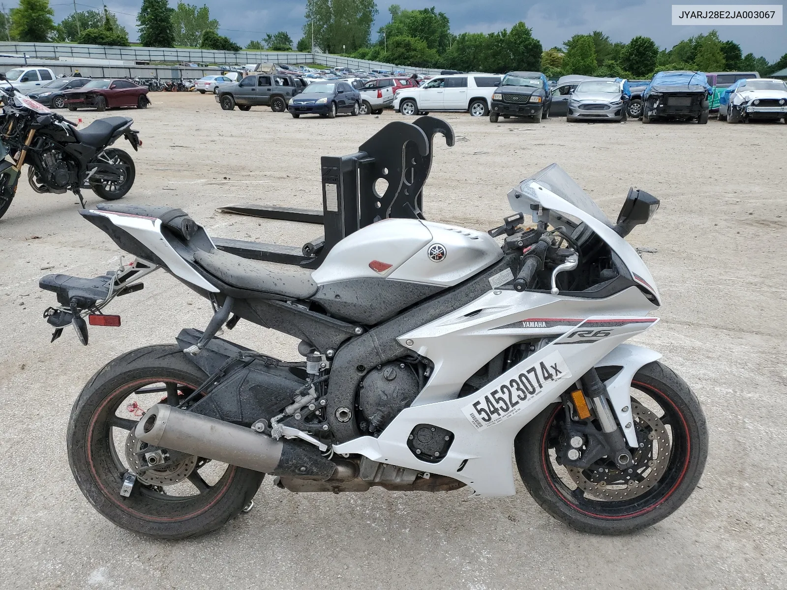 JYARJ28E2JA003067 2018 Yamaha Yzfr6