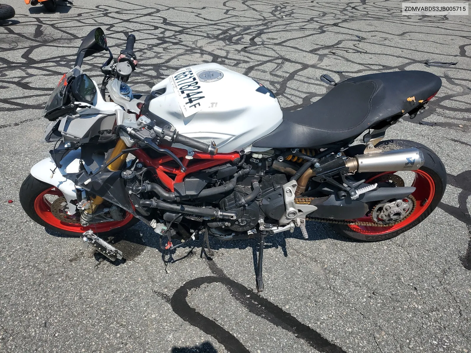 2018 Ducati Supersport VIN: ZDMVABDS3JB005715 Lot: 65178244