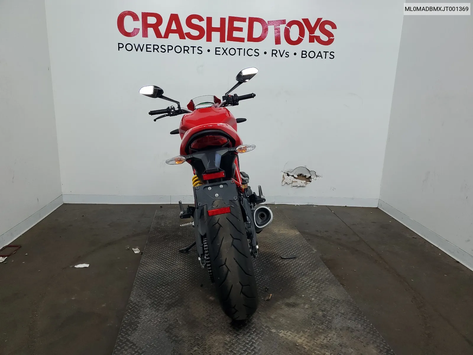 2018 Ducati Monster 797+ VIN: ML0MADBMXJT001369 Lot: 67769584