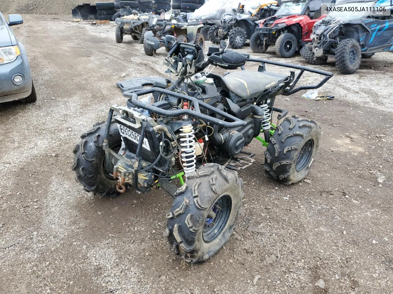 2018 Polaris Sportsman 450 H.o. VIN: 4XASEA505JA111106 Lot: 69326624