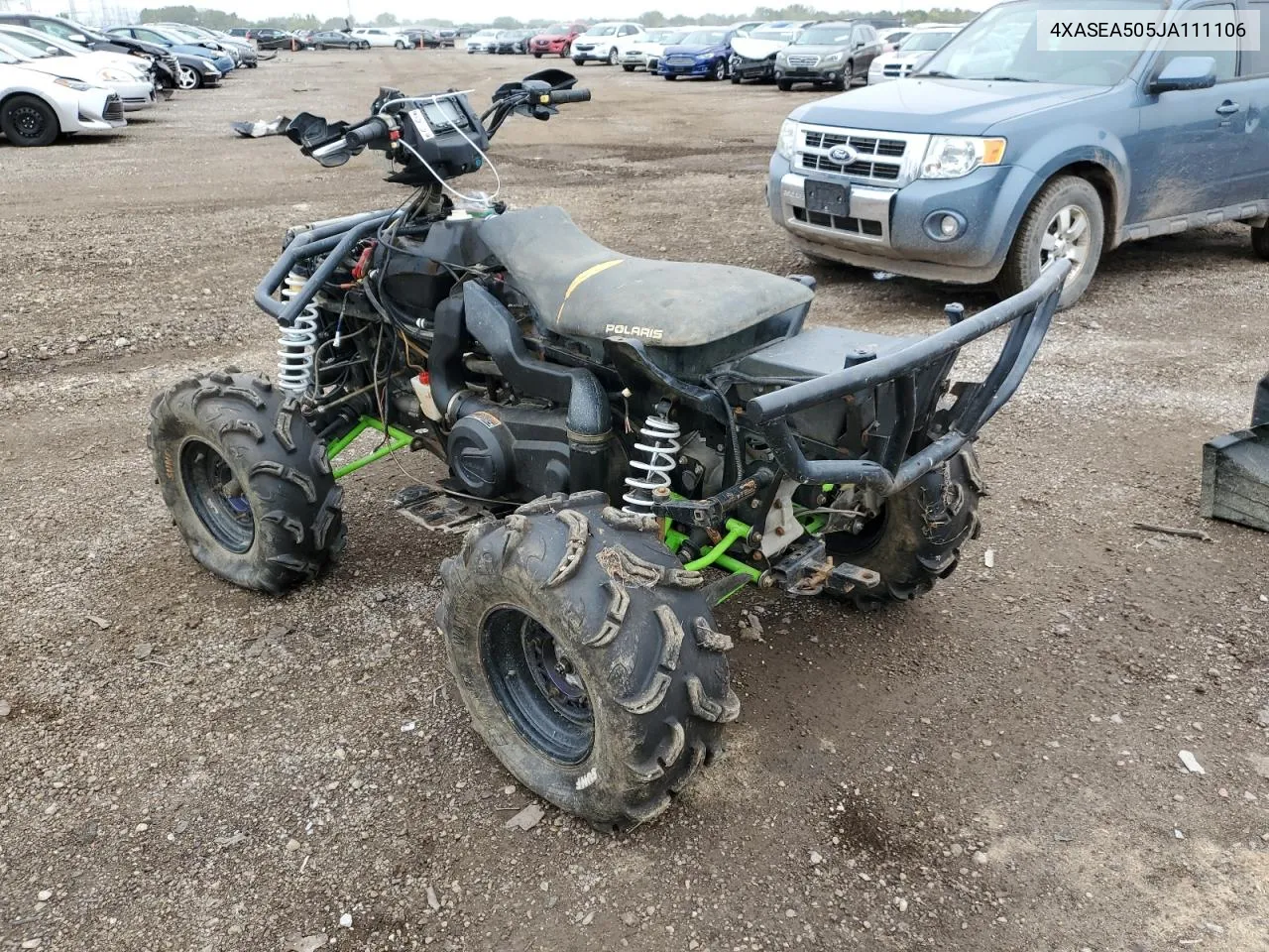 2018 Polaris Sportsman 450 H.o. VIN: 4XASEA505JA111106 Lot: 69326624