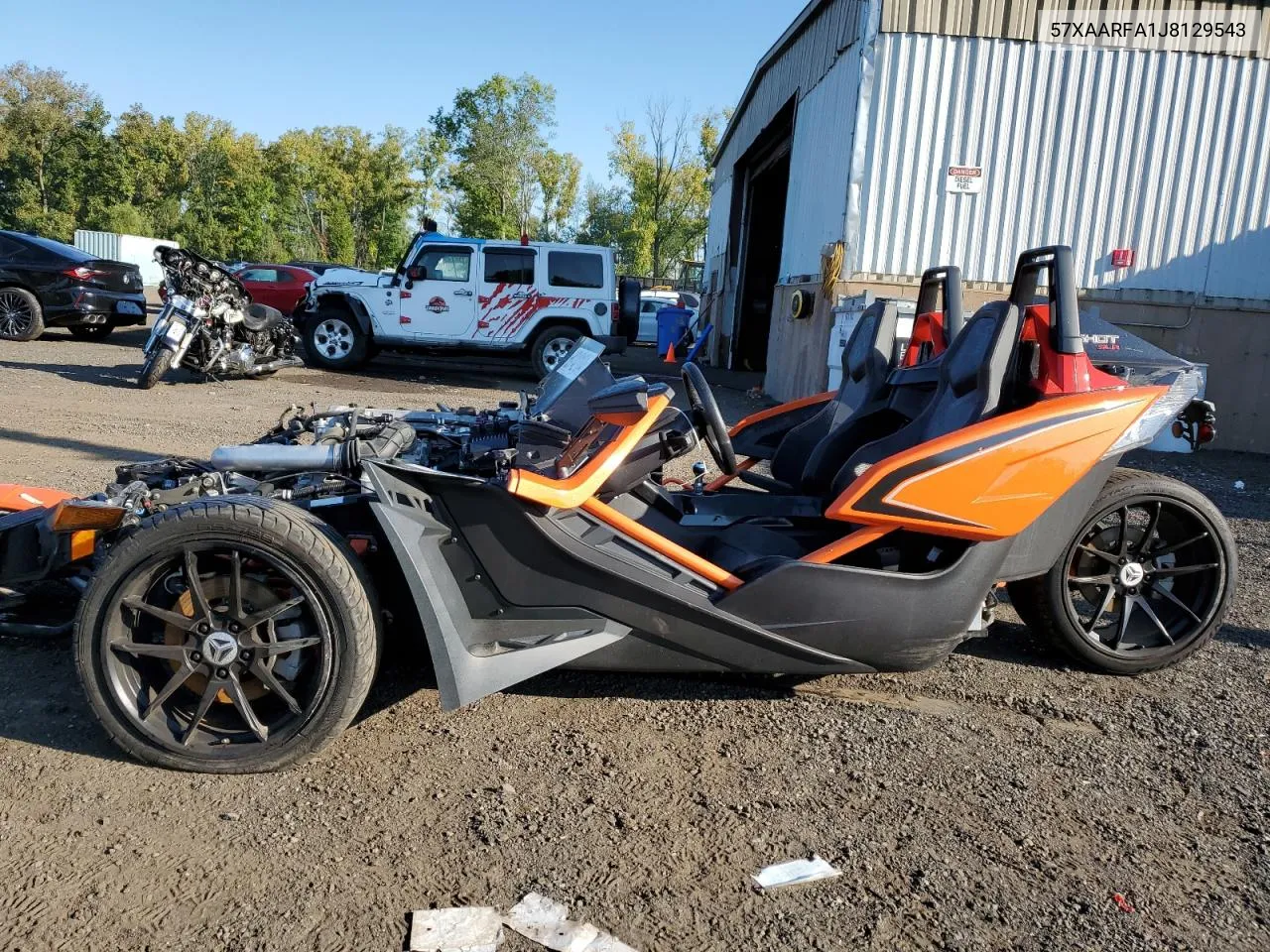 2018 Polaris Slingshot Slr VIN: 57XAARFA1J8129543 Lot: 69742104