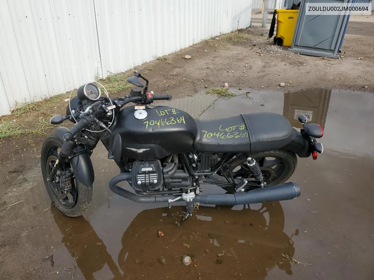 2018 Moto Guzzi V7 Ll Ston VIN: ZGULDU002JM000694 Lot: 70466364