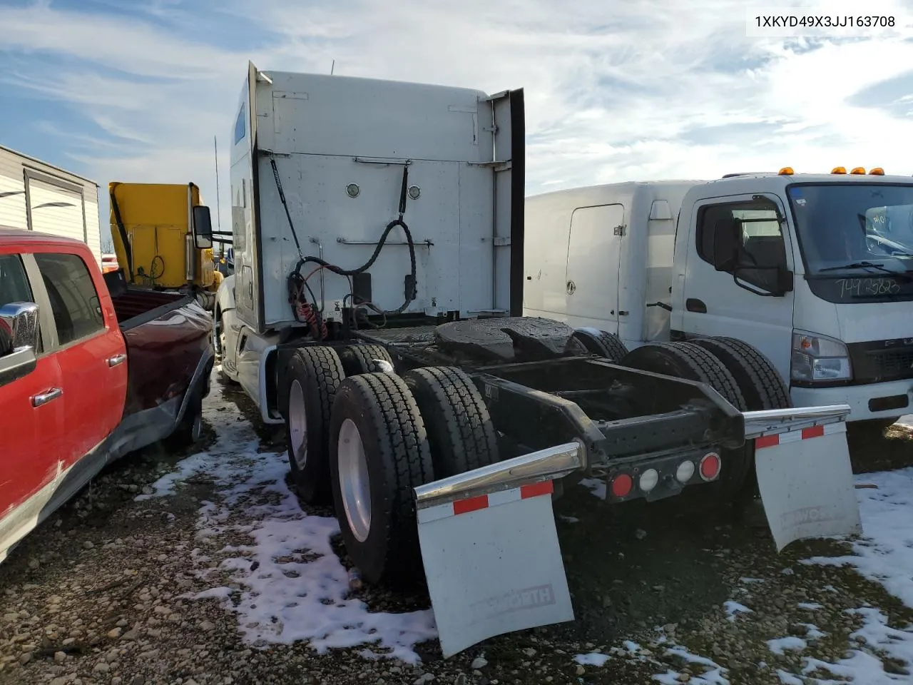 2018 Kenworth Construction T680 VIN: 1XKYD49X3JJ163708 Lot: 71422944