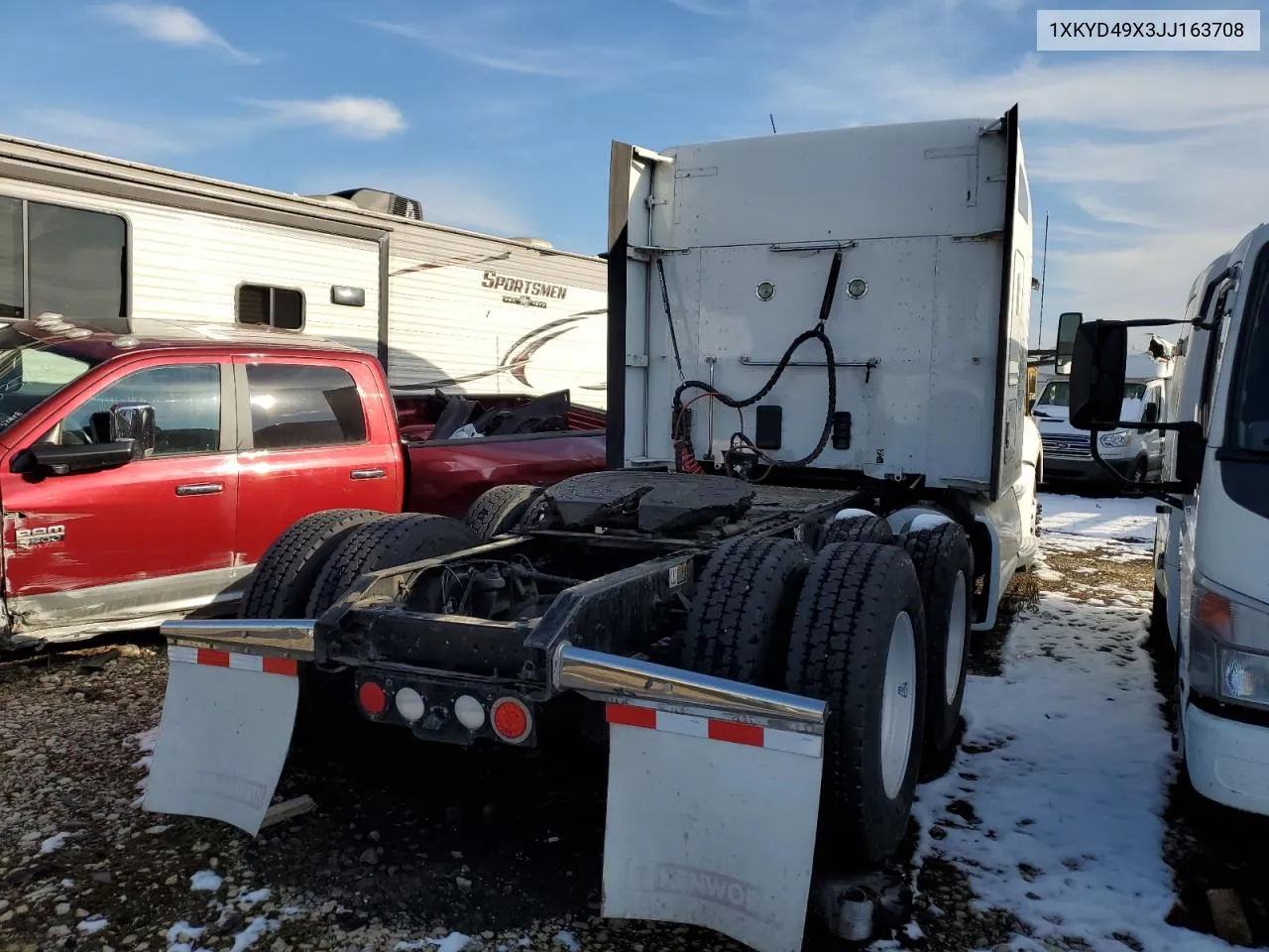 2018 Kenworth Construction T680 VIN: 1XKYD49X3JJ163708 Lot: 71422944