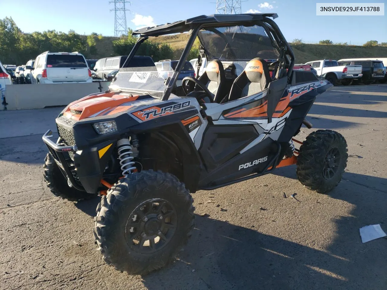 2018 Polaris Rzr Xp Turbo Eps VIN: 3NSVDE929JF413788 Lot: 71594084