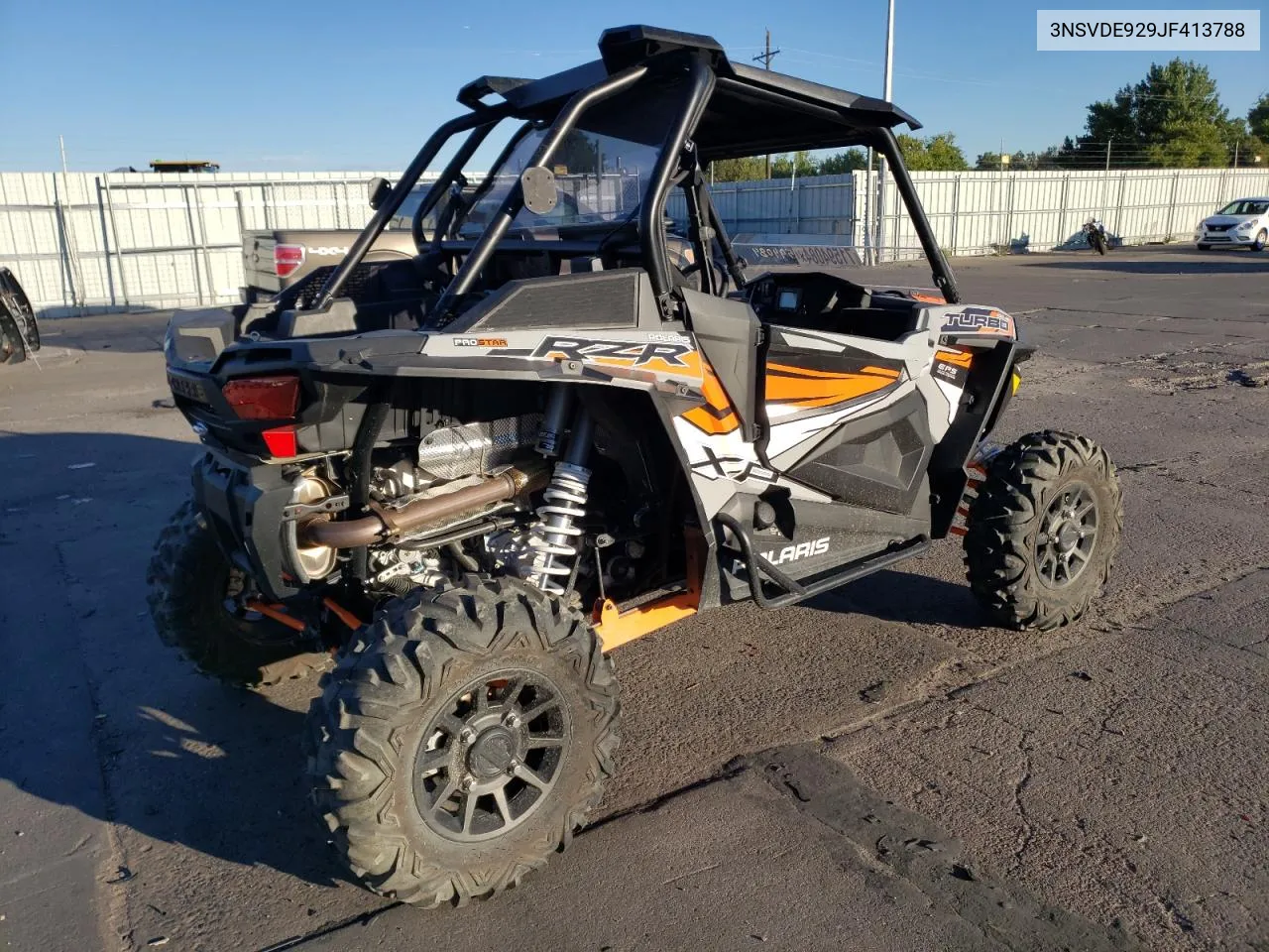 2018 Polaris Rzr Xp Turbo Eps VIN: 3NSVDE929JF413788 Lot: 71594084