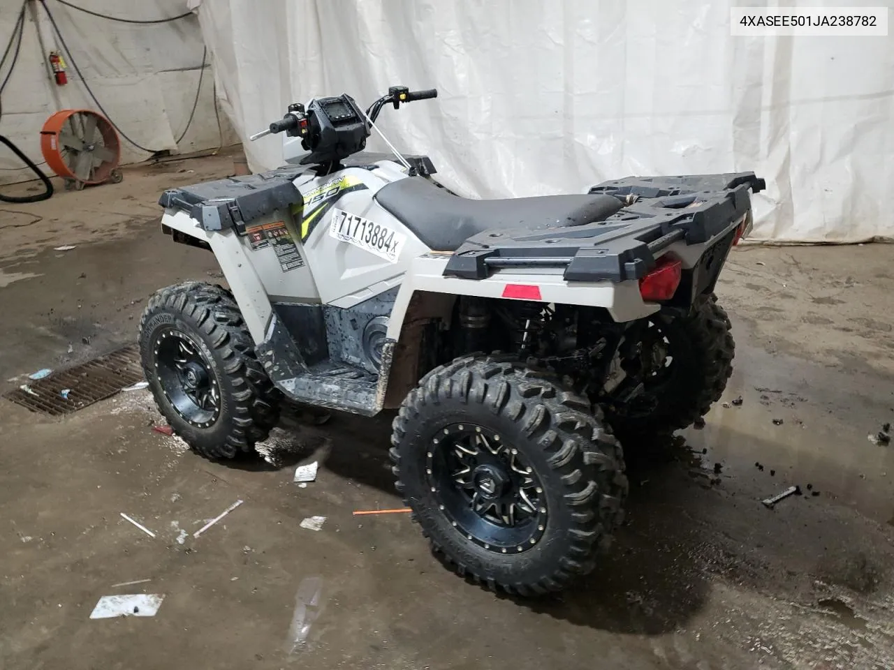 2018 Polaris Sportsman 450 H.o. Eps VIN: 4XASEE501JA238782 Lot: 71713884