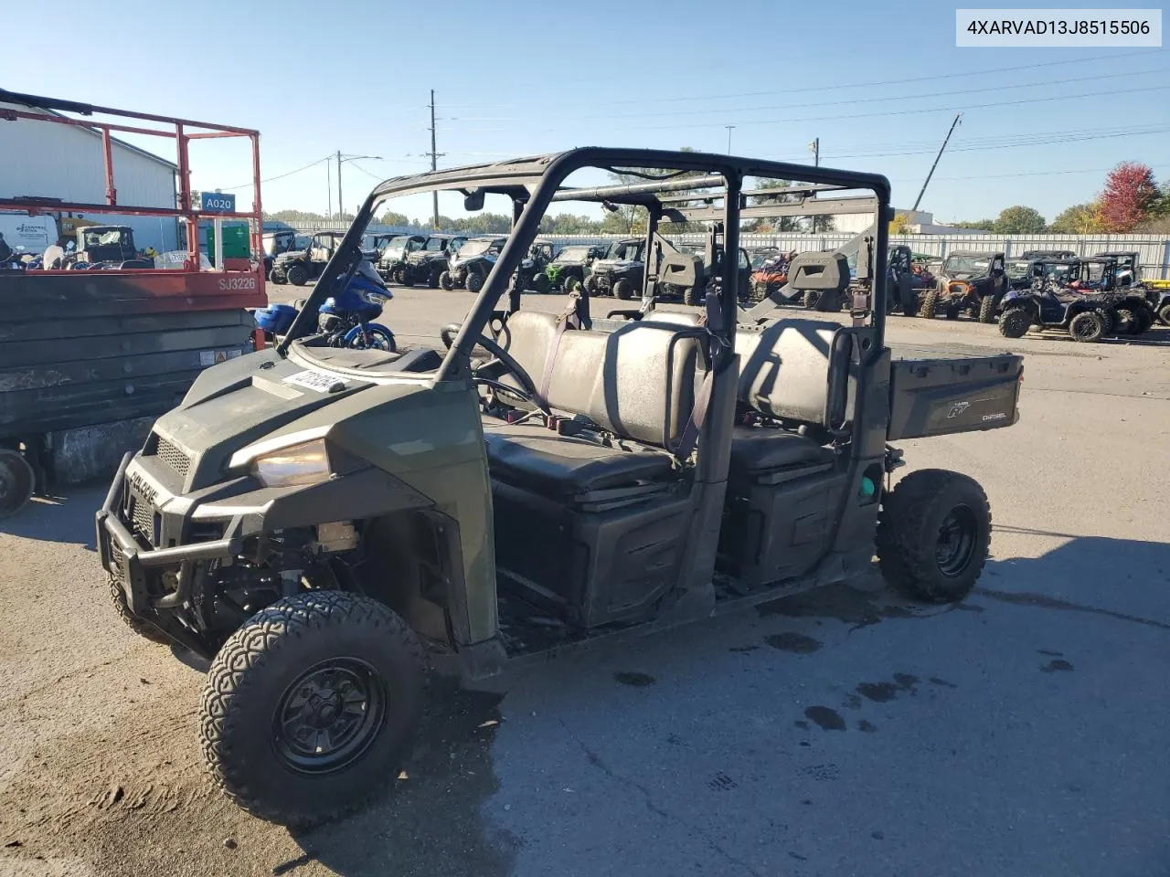 2018 Polaris Ranger Crew Diesel VIN: 4XARVAD13J8515506 Lot: 72319354