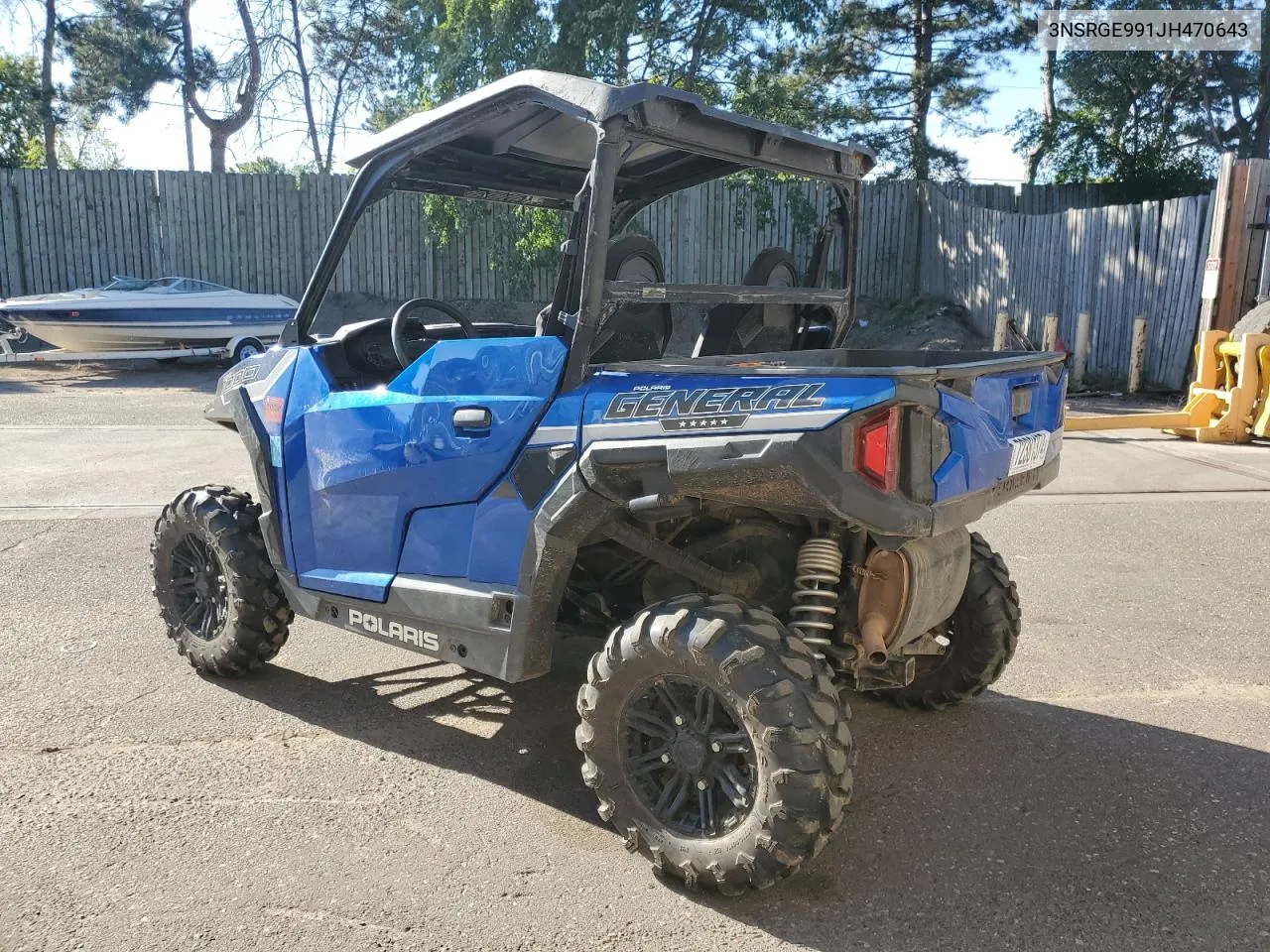 2018 Polaris General 1000 Eps VIN: 3NSRGE991JH470643 Lot: 72381374