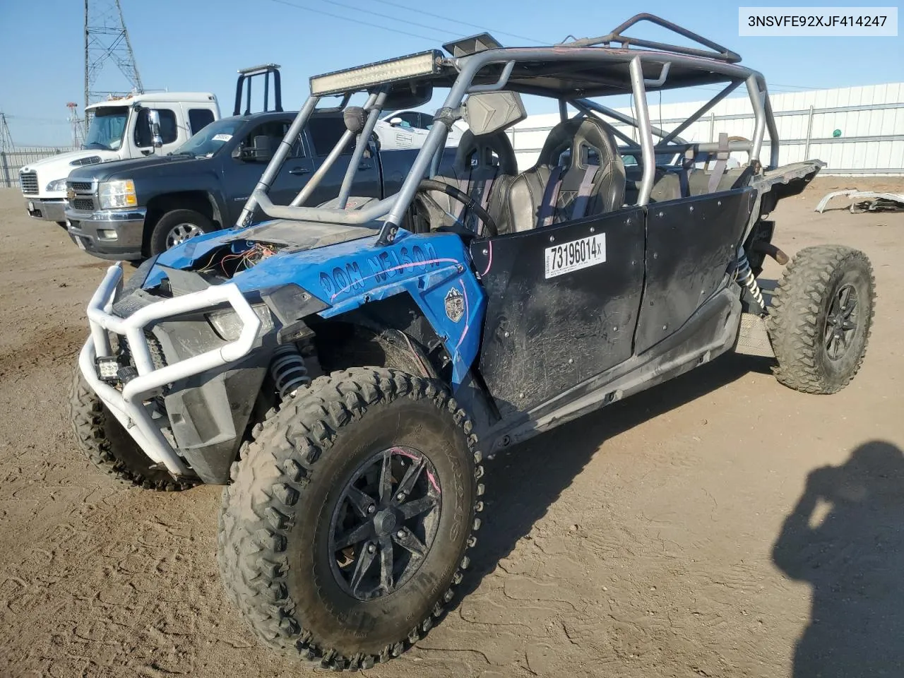 2018 Polaris Rzr Xp 4 Turbo Eps VIN: 3NSVFE92XJF414247 Lot: 73196014