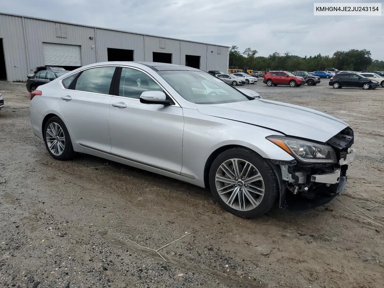 2018 Genesis G80 Base VIN: KMHGN4JE2JU243154 Lot: 73503304