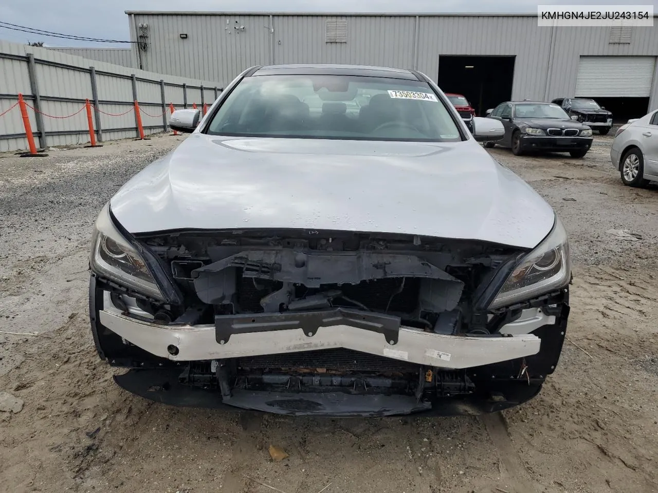 2018 Genesis G80 Base VIN: KMHGN4JE2JU243154 Lot: 73503304