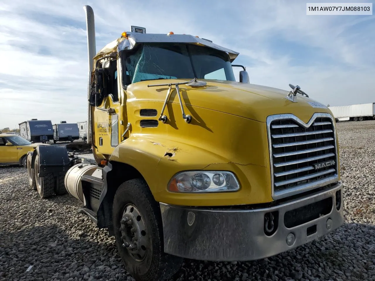 2018 Mack 600 Cxu600 VIN: 1M1AW07Y7JM088103 Lot: 76915774