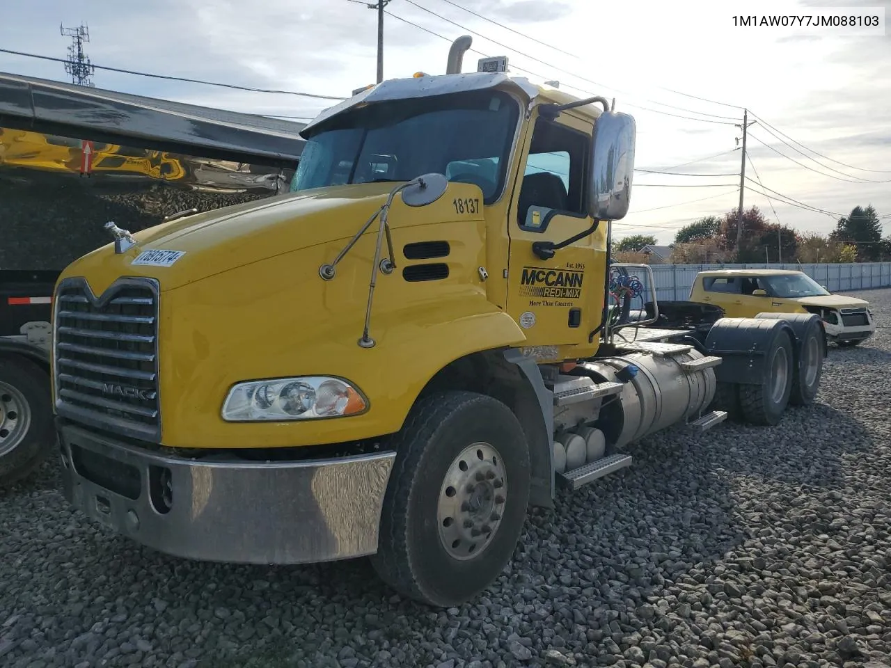 2018 Mack 600 Cxu600 VIN: 1M1AW07Y7JM088103 Lot: 76915774