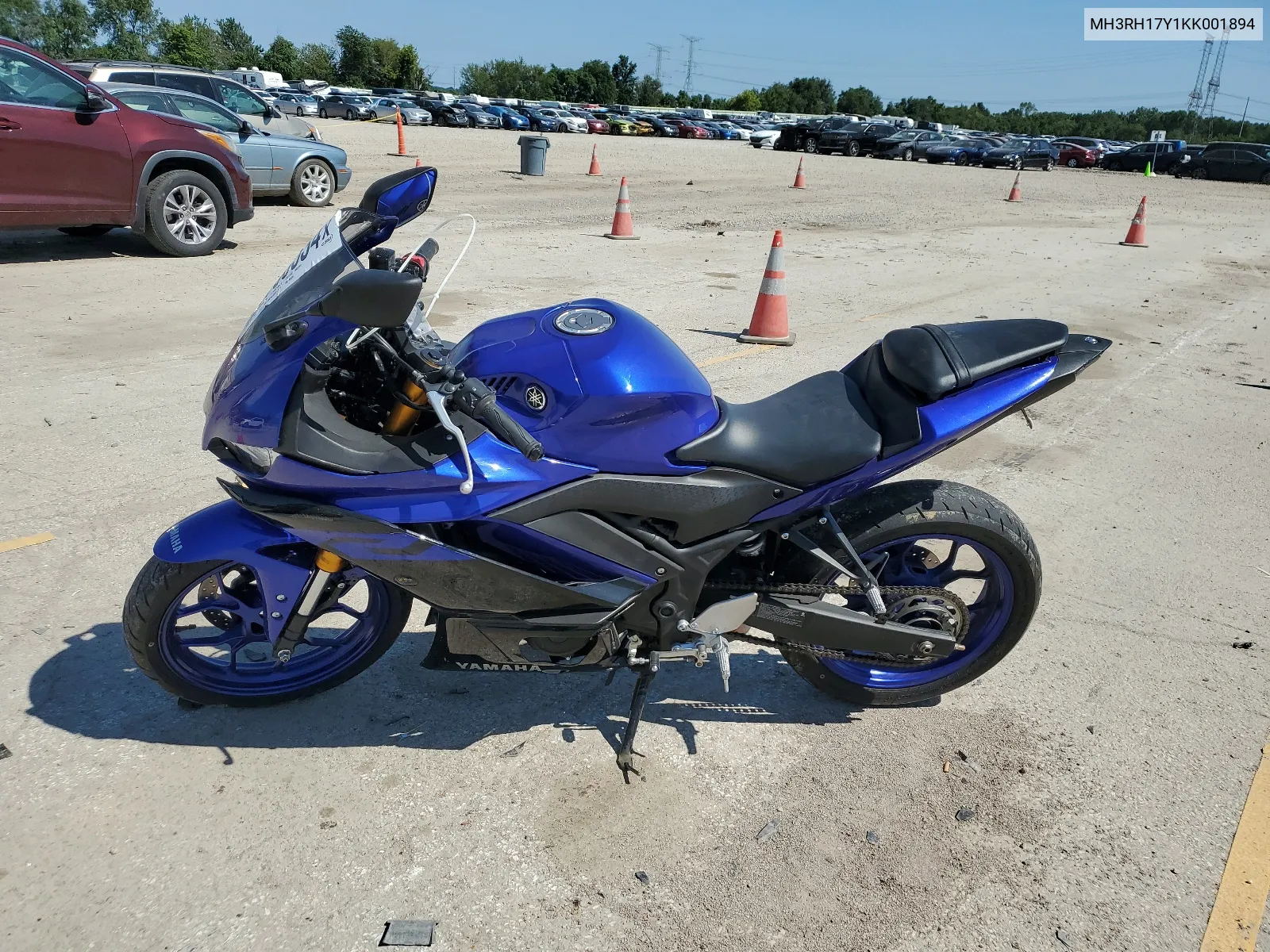 2019 Yamaha Yzfr3 VIN: MH3RH17Y1KK001894 Lot: 61766534