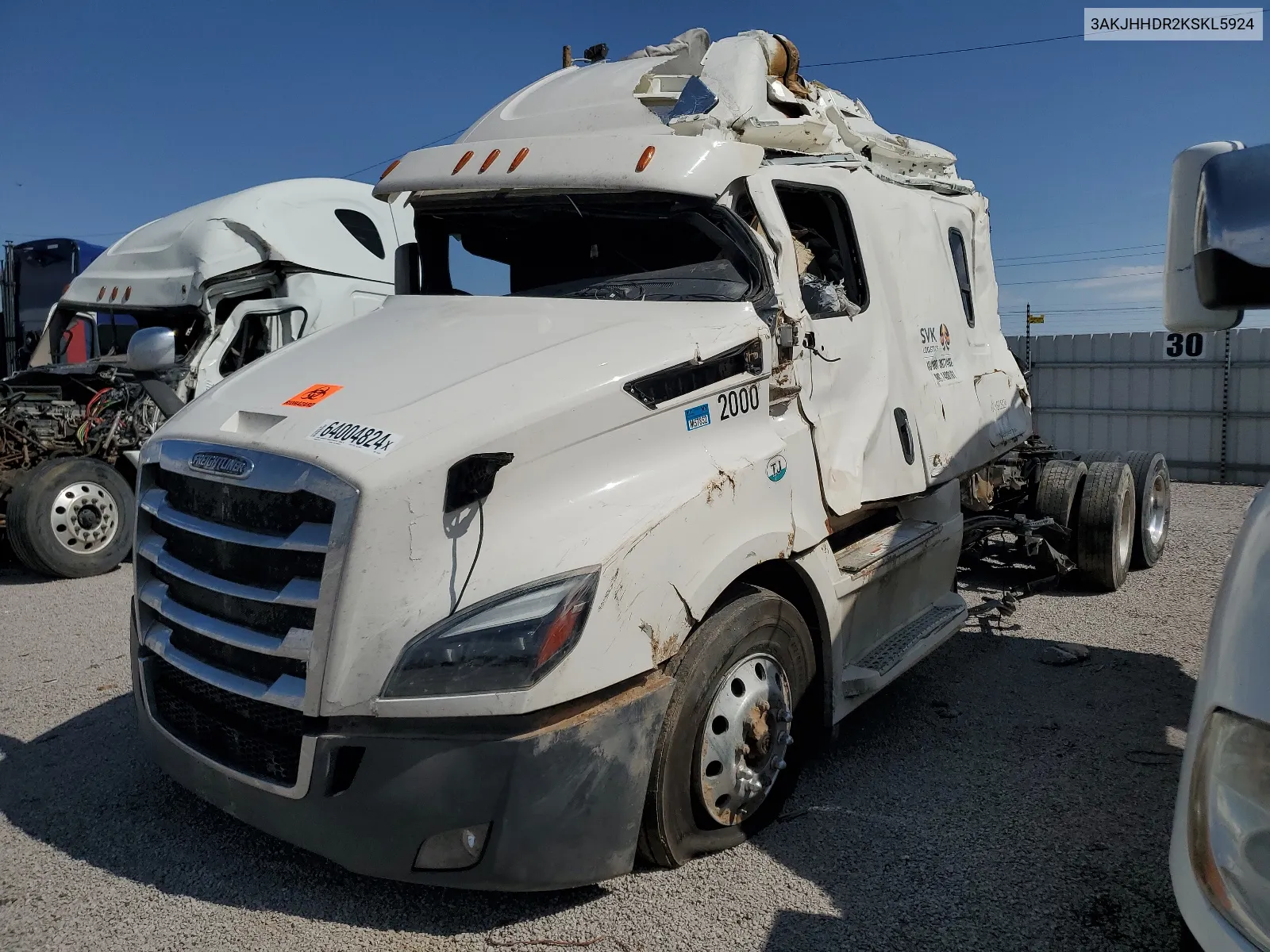 2019 Freightliner Cascadia 126 VIN: 3AKJHHDR2KSKL5924 Lot: 77692324